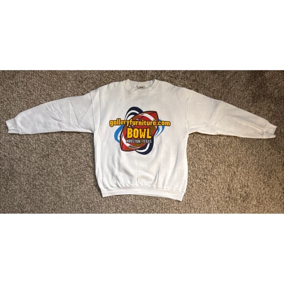 Vintage 2000 Galley Furniture Bowl Houston Bowl NCAA Football Sweatshirt Large - Picture 2 of 13
